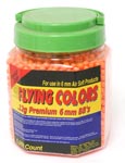 Flying Colors 6mm plastic airsoft BBs, 0.12g, 5000 rds, orange