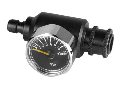 Air Venturi Inline Air Pressure Gauge, 0 to 4500 psi