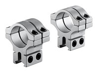 BKL 30mm Rings, 3/8" or 11mm Dovetail, Double Strap, Silver