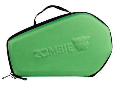 Bulldog Zombie Molded Nylon Coffin-Shaped Pistol Case, Green, 14"x9"