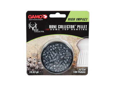 Gamo Bone Collector Hunting .22 Cal, 15.43 Grains, Domed, 100ct