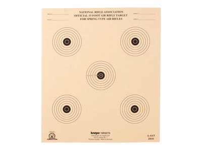 Kruger NRA 15 ft BB Gun Target, 10"x12", 100ct