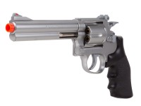 TSD Sports Airsoft Spring Revolver - 6" Barrel, Silver/Black