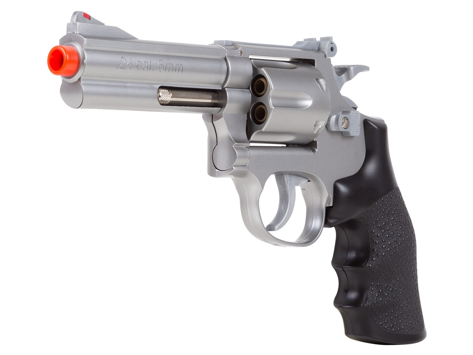 TSD Sports Spring Revolver - 4" Barrel, Silver/Black