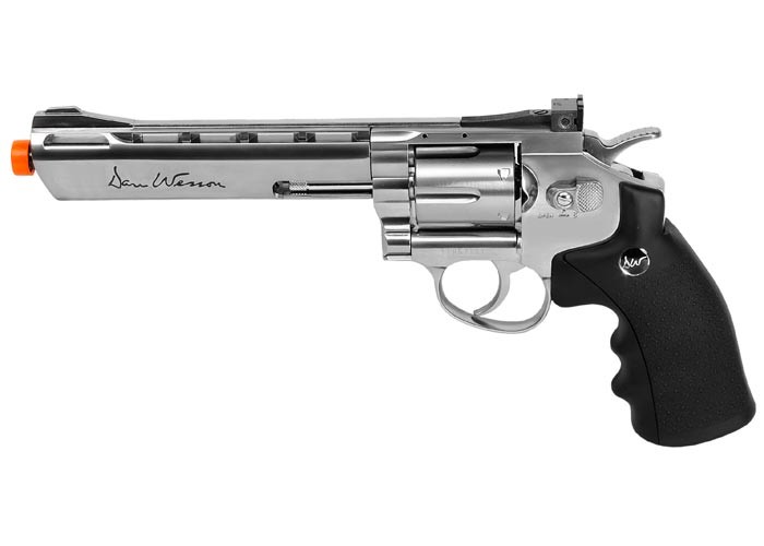 Dan Wesson 6" CO2 Airsoft Revolver, Silver