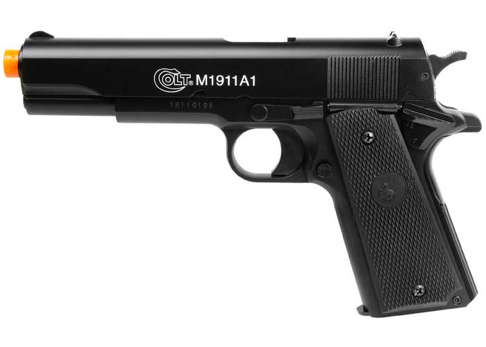 Colt M1911A1 Spring Airsoft Pistol, Black