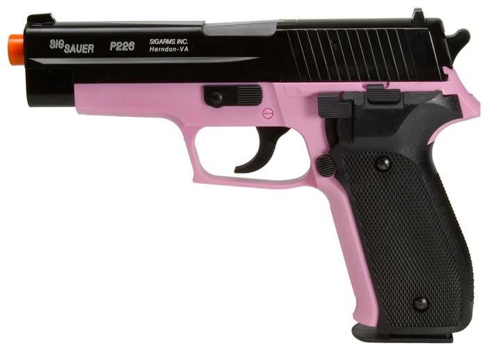 SIG Sauer P226 Airsoft Pistol, Pink/Black