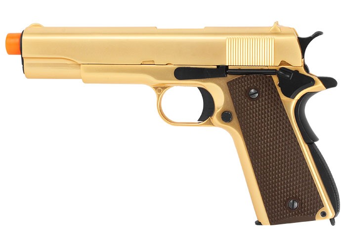 WE 1911 Metal GBB Airsoft Pistol, Gold Edition