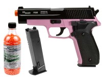 SIG Sauer P226 Airsoft Pistol Kit, Pink/Black