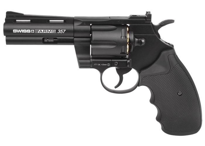 Swiss Arms .357 Metal CO2 BB Revolver, 4"