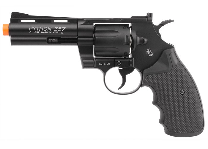 Colt Python .357 Metal CO2 Airsoft Revolver, 4", Black