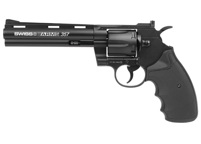 Swiss Arms .357 Metal CO2 BB Revolver, 6"