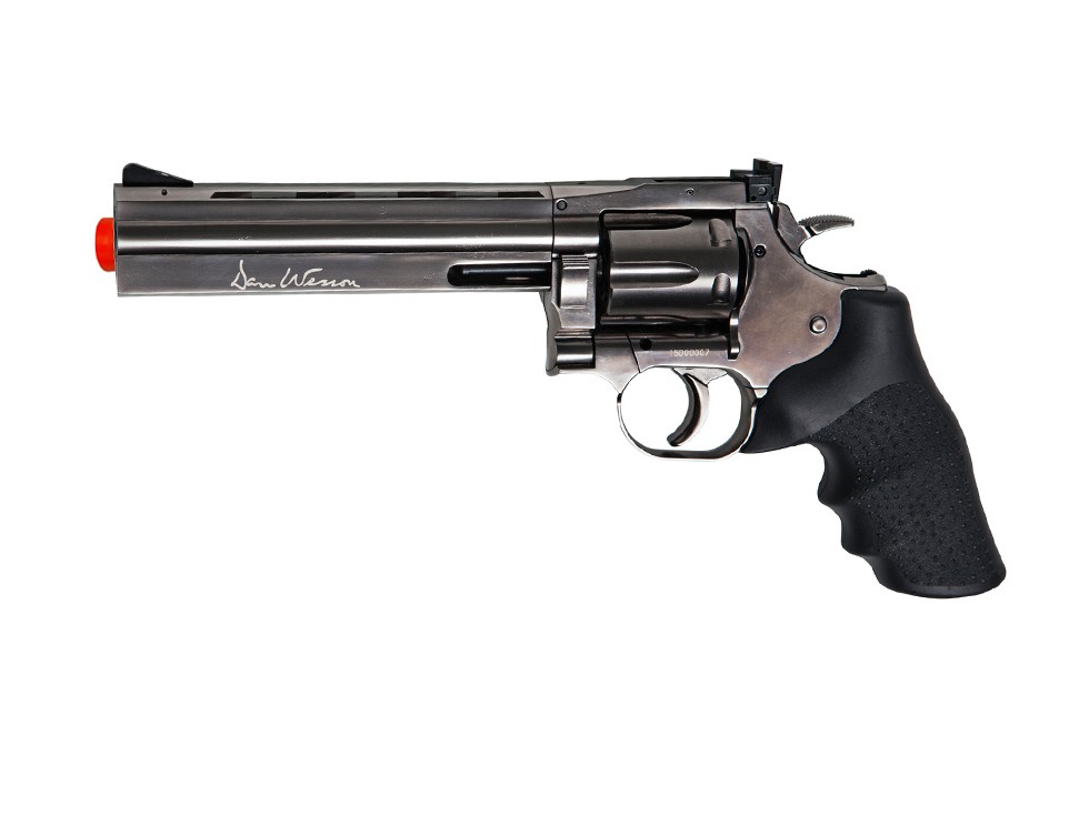 Dan Wesson 715 6" CO2 Airsoft Revolver, Steel Grey