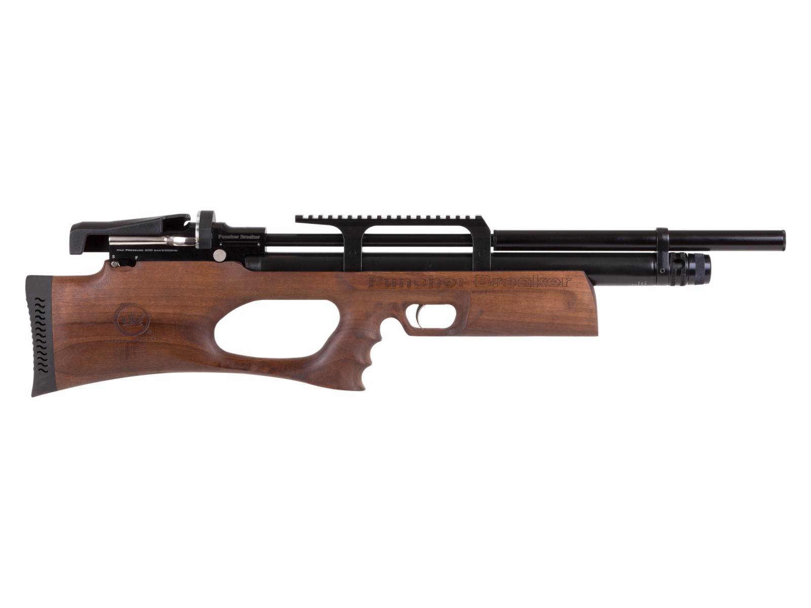 Puncher Breaker Silent Walnut Sidelever PCP Air Rifle