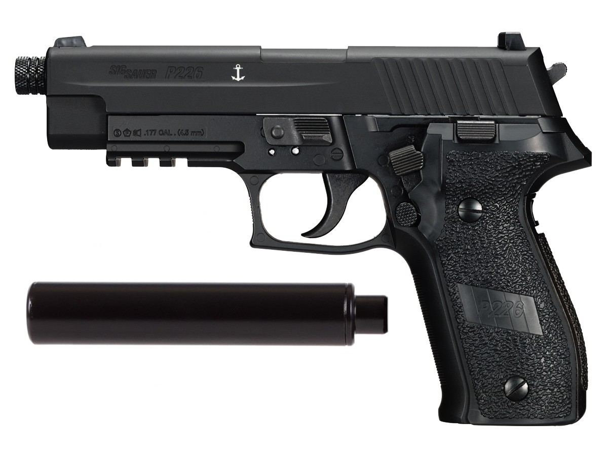 SIG Sauer P226 CO2 Pellet Pistol Suppressor Kit, Black