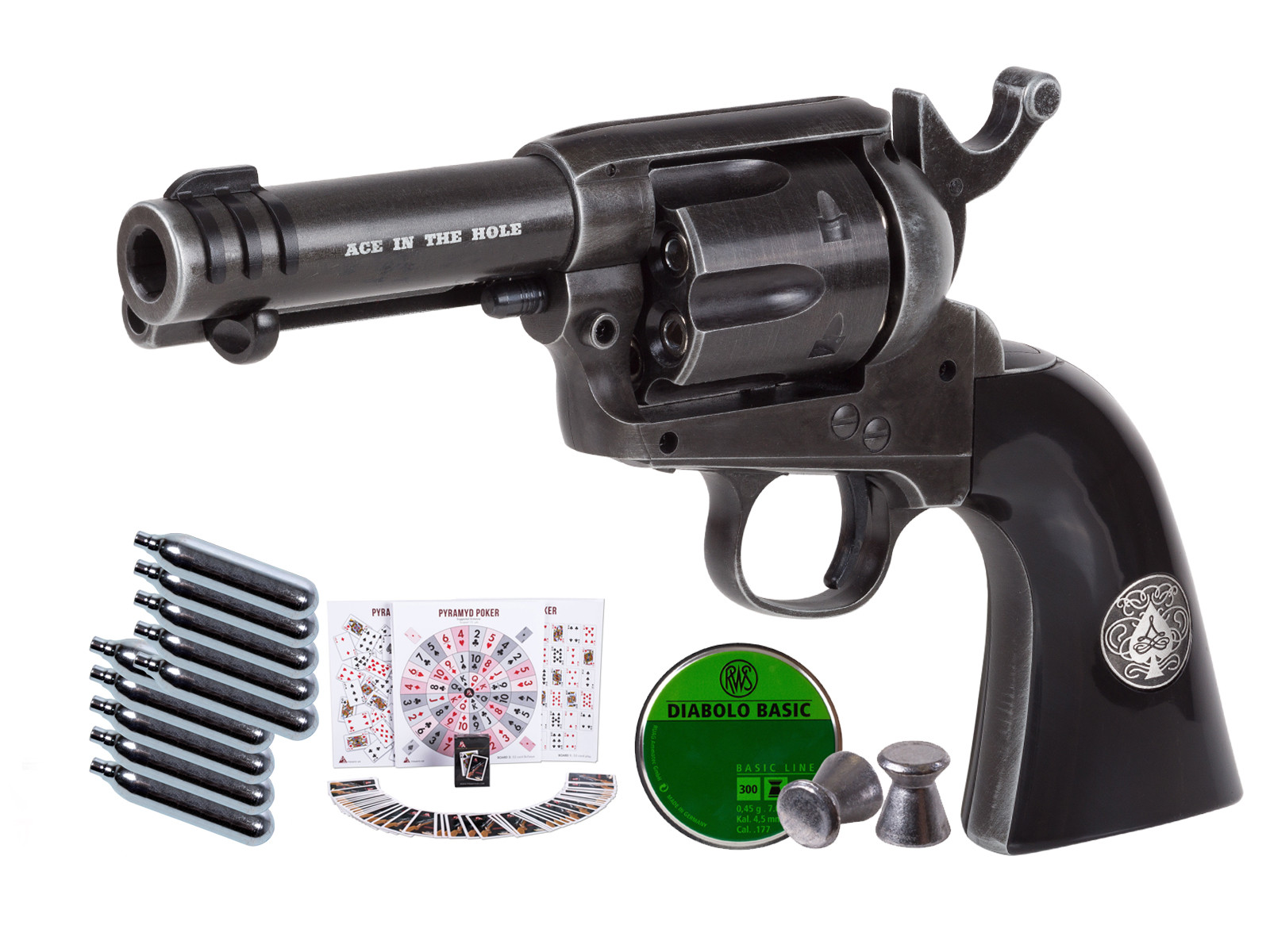 Legends Ace-In-The-Hole CO2 Pellet Revolver, Weathered Kit