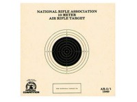 National Target NRA 10-Meter Air Rifle Bullseye Target, 1 Bull/Page, 100ct