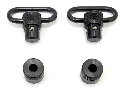 GrovTec Push-Button Swivel Set, 1" Loops, Black Oxide