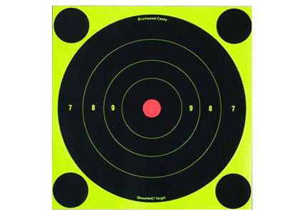 Birchwood Casey Shoot-N-C Targets, 8" Bullseye, 30 Targets   120 Pasters