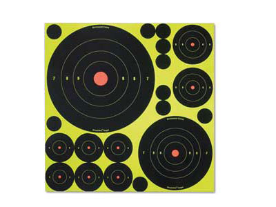 Birchwood Casey Shoot-N-C Variety Pack, 50 Bullseye Targets   50 Pasters