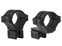 BKL 30mm Rings, 3/8" or 11mm Dovetail, Double Strap, Offset, Matte Black