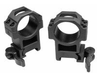 30mm Quick-Detach Rings, High, Weaver/Picatinny, See-Thru, Compact, Law-Enforcement Grade