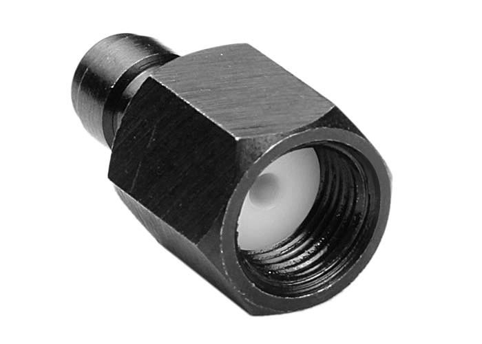 Air Venturi Male Quick-Disconnect, 1/8" BSPP Female Threads, Steel, Rated to 5000 PSI, Incl. Delrin Seal