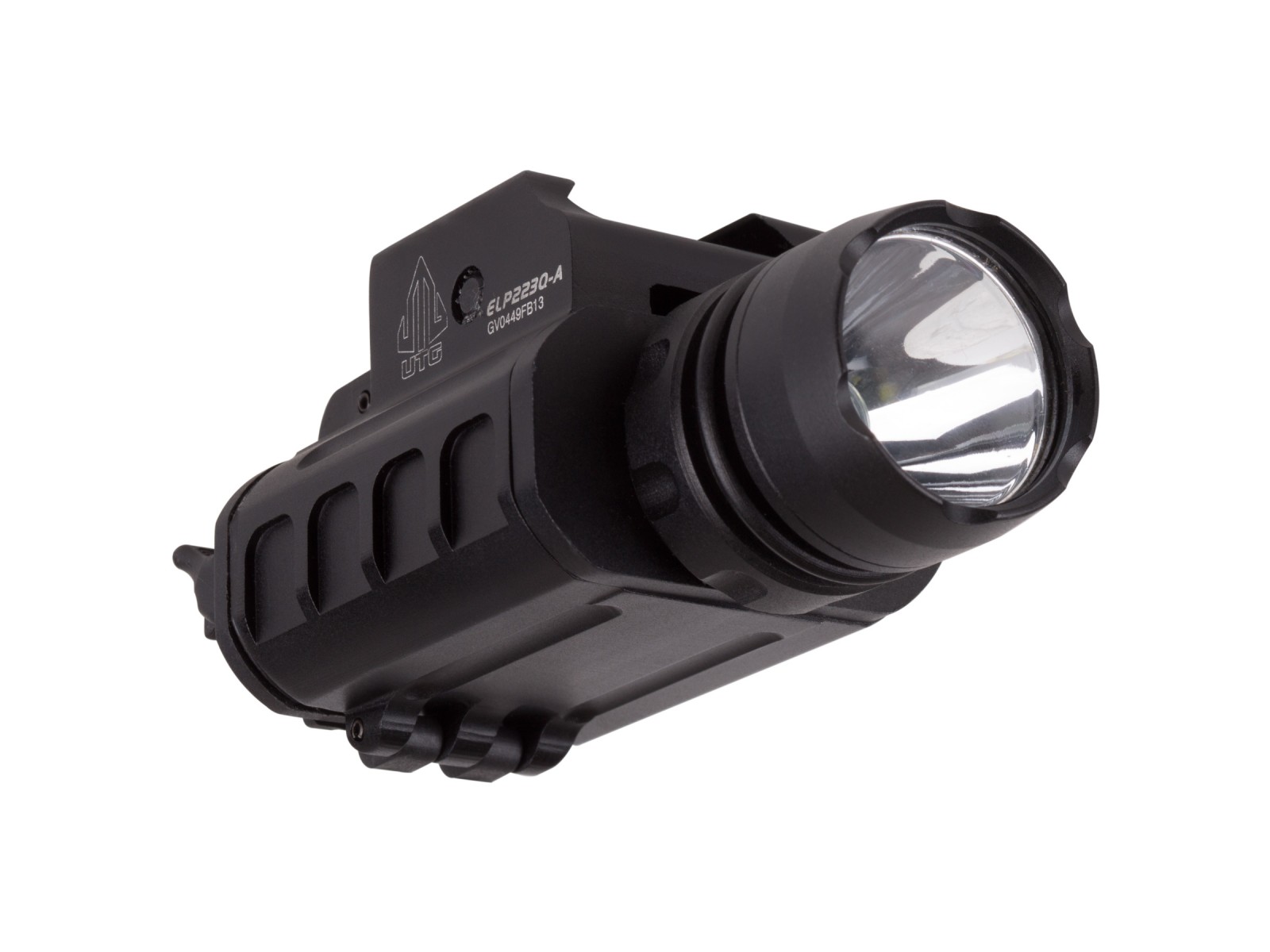 UTG Tactical Pistol Flashlight, 23mm CREE Q5 LED IRB, Quick-Detach Lever Lock Weaver/Picatinny Mount