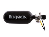 Benjamin Carbon Fiber Tank, 90 cu in, Gauge, Hose w/Female Quick-Disconnect