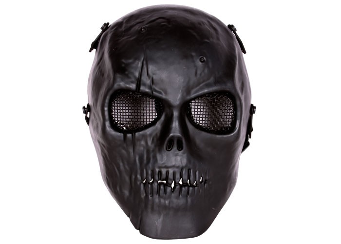 Bravo Tactical Full Face Skull Mask, Black