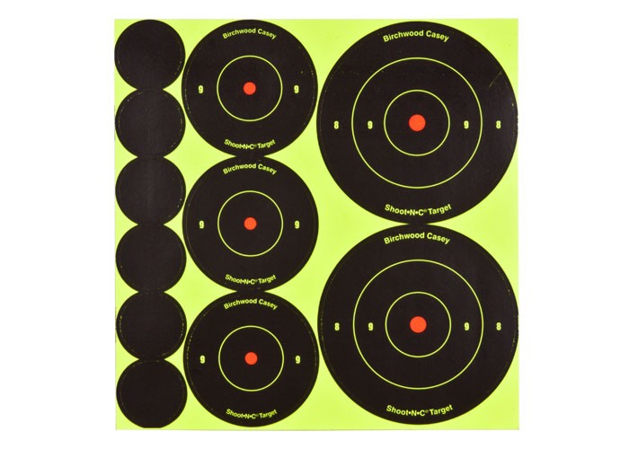 Birchwood Casey Shoot-N-C Self-Adhesive Round Bullseye Targets & Pasters, 121ct