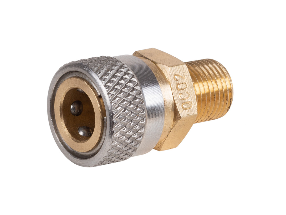 Air Venturi Foster Female Quick-Disconnect to 1/8" BSPP Male, 5000 PSI