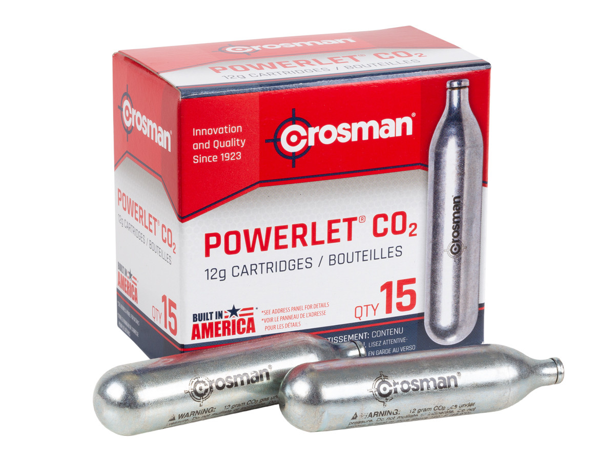 Crosman 12 Gram CO2, 15 Cartridges