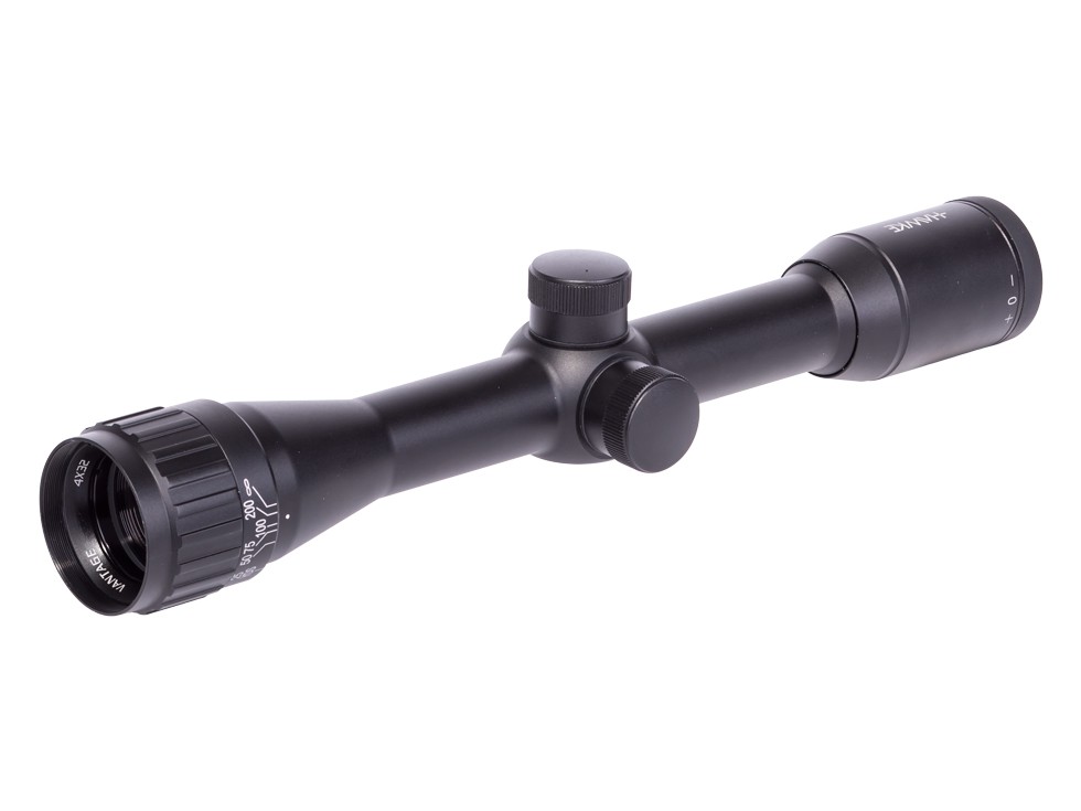 Hawke Sport Optics 4X32 AO Sport HD Rifle Scope, Mil-Dot Reticle, 1/4 MOA, 1" Tube