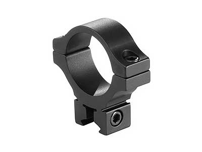 BKL Single 30mm Single Strap Ring, 3/8" or 11mm Dovetail, .60" Long, Low, Black
