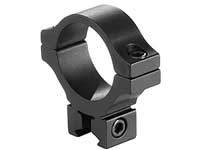 BKL Single 30mm Single Strap Ring, 3/8" or 11mm Dovetail, .60" Long, Low, Black