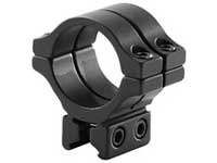 BKL Single 30mm Double Strap Ring, 3/8" or 11mm Dovetail, 1" Long, Low, Black