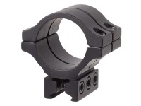 BKL Single 30mm Double Strap Ring, 3/8" or 11mm Dovetail, 1.263" Long, Low, Black