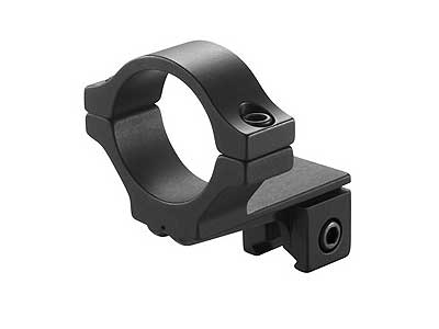 BKL Single 30mm Single Strap Offset Ring, 3/8" or 11mm Dovetail, .60" Long, Medium, Black