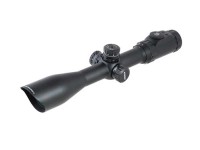 Leapers UTG 3-12x44 AO Accushot SWAT Rifle Scope, EZ-TAP, Ill. Etched Mil-Dot Reticle, 1/4 MOA, 30mm Tube, See-Thru Weaver Rings