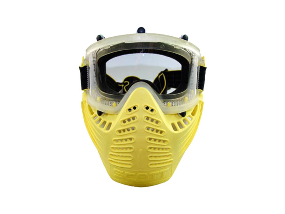 Scott Vectra Airsoft / Paintball Referee Yellow Goggle  Anti-Fog Mask
