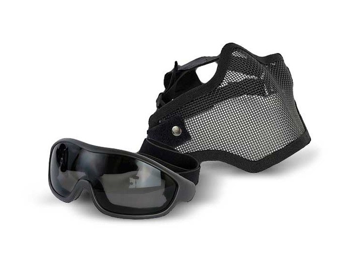 Swiss Arms Wire Mesh Mask & Goggles