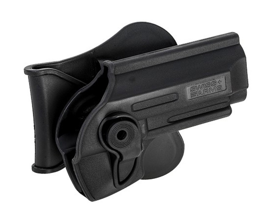 Swiss Arms Poly Holster fits various Taurus PT92, Beretta 92 Air & Airsoft Pistols, Black