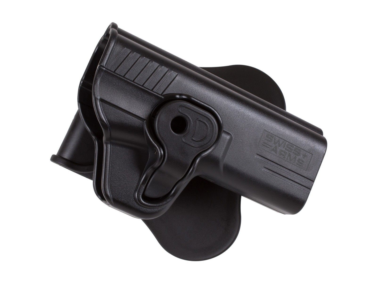 Swiss Arms MP9 Paddle Polymer Holster for S&W M&P 9MM Air & Airsoft Pistols, Black