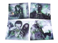 Black Ops Zombie Targets, 4 Different Images, 20ct