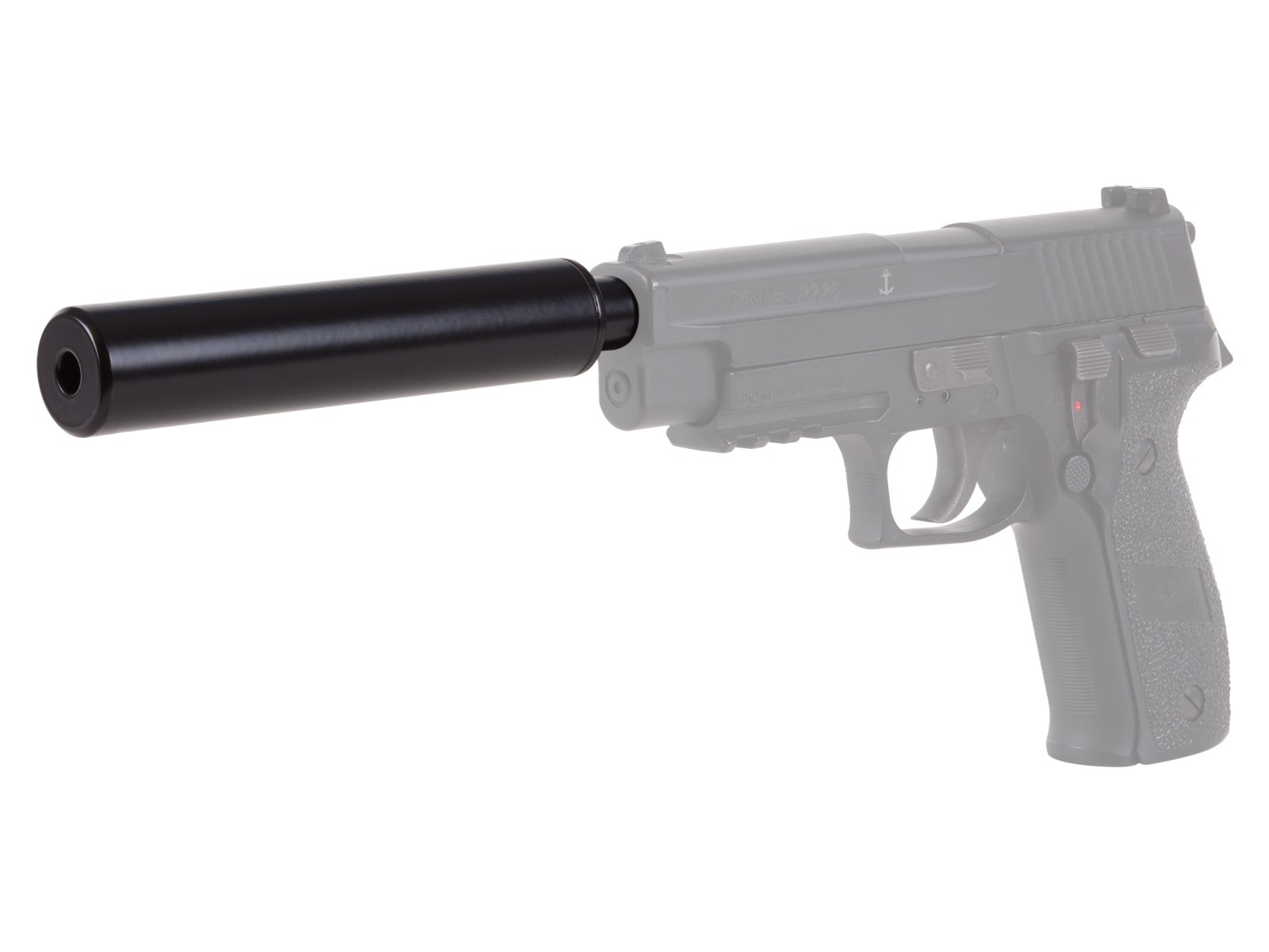 Air Venturi Fake Suppressor, Fits Select SIG Sauer P226 CO2 Pellet Pistols