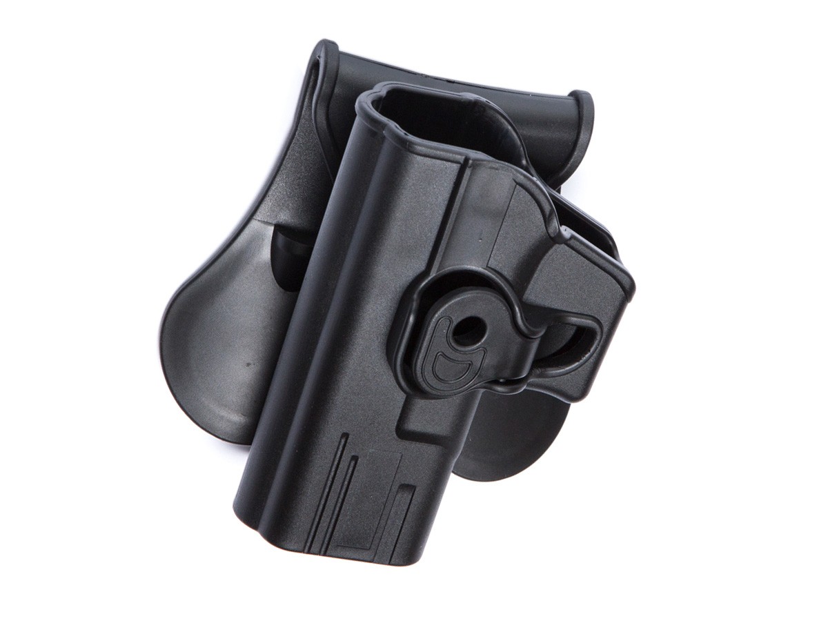 ASG/Strike Systems G Models Paddle Polymer Holster for G19, 23, and M-22 Air & Airsoft Pistols, Black, Left Hand