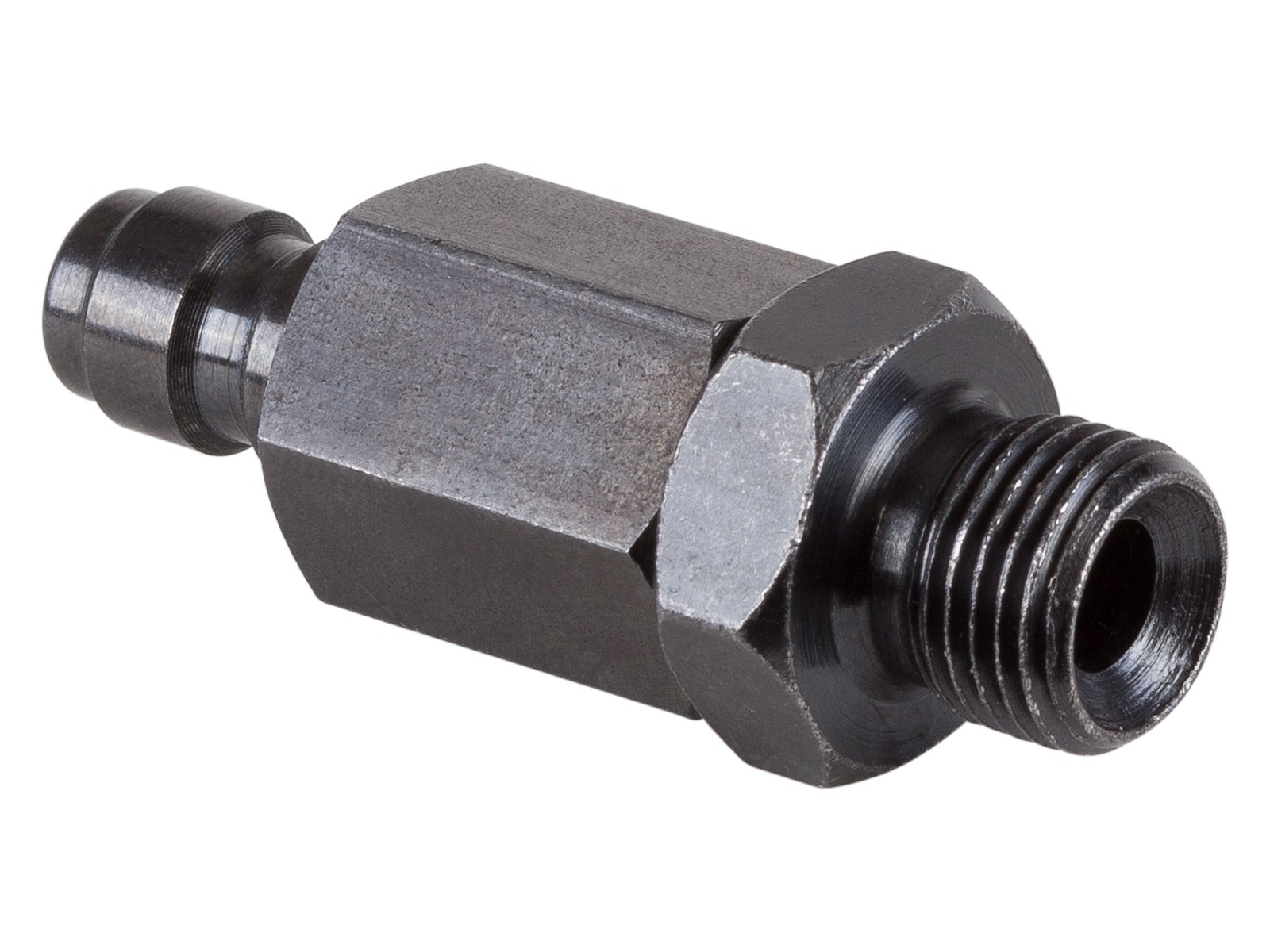 Air Venturi Male Quick-Disconnect, 1/8" BSPP Male Threads, Steel, Rated to 5000 PSI