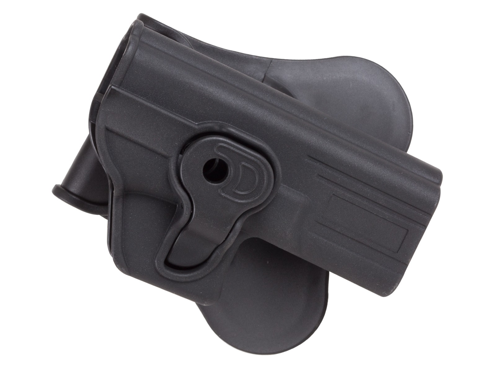ASG/Strike Systems Paddle Polymer Holster for G17, G19, 23, & M-22 Air & Airsoft Pistols, Black