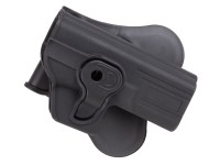 ASG/Strike Systems Paddle Polymer Holster for G17, G19, 23, & M-22 Air & Airsoft Pistols, Black